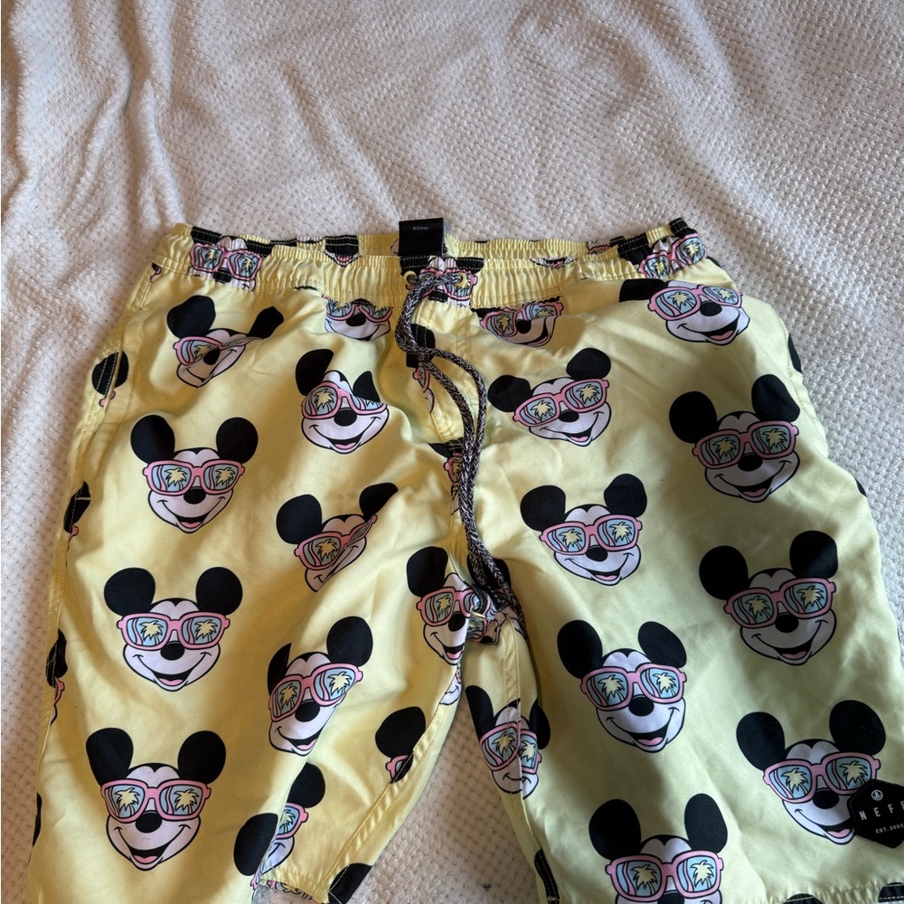 Neff Mickey Mouse Print Shorts